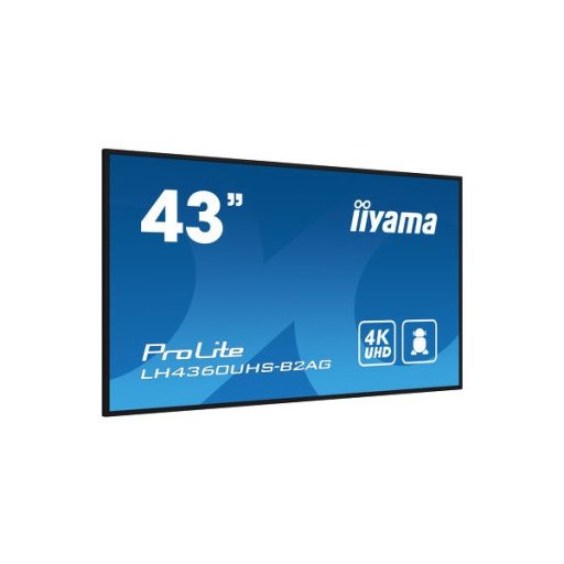 iiyama Prolite 24/7, 42,5" 3840 x 2160, 16:9, 500cd, 6,5ms,4000:1,HDMIx3/USBx2/RS-232c/RJ45/ LH4360UHS-B2AG