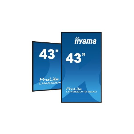 iiyama Prolite 24/7, 42,5" 3840 x 2160, 16:9, 500cd, 6,5ms,4000:1,HDMIx3/USBx2/RS-232c/RJ45/ LH4360UHS-B2AG