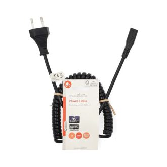   Nedis CEGL11062BK20 borotva táp kábel IEC-320-C1, 2 x 0.75 mm˛, hossz 2m