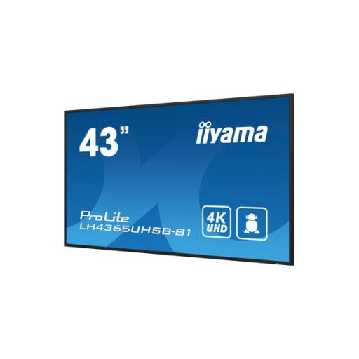 iiyama Prolite IPS 24/7 42.5", 3840x2160, 16:9, 800cd/m2, 8ms,1200:1, HDMIx2/DP/USBx2/RS232C/RJ45/, LH4365UHSB-B1