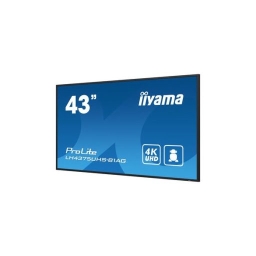 iiyama Prolite IPS 24/7 42.5", 3840x2160, 16:9, 500cd/m2, 8ms,1200:1 HDMIx3/DPx2/USBx2/RS232C/RJ45/IR, LH4375UHS-B1AG