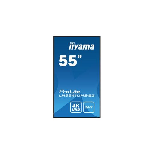 iiyama Prolite IPS 24/7 55", 3840x2160,16:9, 500cd/m2, 8ms,1200:1, HDMIx3/VGA/USB/RS232C/RJ45/IR LH5541UHS-B2