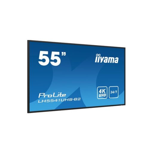 iiyama Prolite IPS 24/7 55", 3840x2160,16:9, 500cd/m2, 8ms,1200:1, HDMIx3/VGA/USB/RS232C/RJ45/IR LH5541UHS-B2