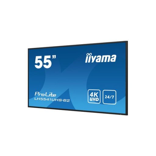 iiyama Prolite IPS 24/7 55", 3840x2160,16:9, 500cd/m2, 8ms,1200:1, HDMIx3/VGA/USB/RS232C/RJ45/IR LH5541UHS-B2