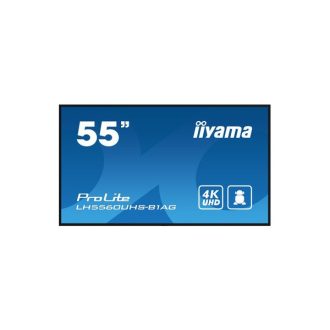   iiyama Prolite 24/7 54,6", 3840x2160,16:9, 500cd/m2, 6,5ms,4000:1, HDMIx3/USBx2/RS232C/RJ45, LH5560UHS-B1AG