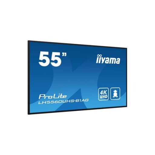 iiyama Prolite 24/7 54,6", 3840x2160,16:9, 500cd/m2, 6,5ms,4000:1, HDMIx3/USBx2/RS232C/RJ45, LH5560UHS-B1AG