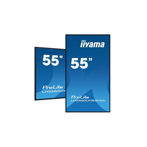 iiyama Prolite 24/7 54,6", 3840x2160,16:9, 500cd/m2, 6,5ms,4000:1, HDMIx3/USBx2/RS232C/RJ45, LH5560UHS-B1AG