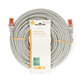   Nedis CCGL85230GY300 UTP Cat6 patch kábel, RJ45 aranyozott érintkezők, hossz 30m
