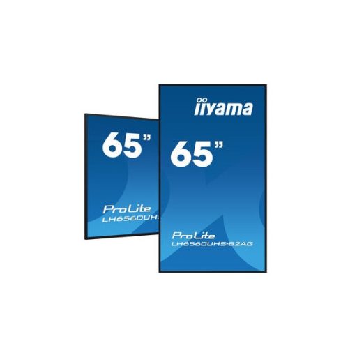 iiyama Prolite 24/7 64,5", 3840x2160,16:9, 500cd/m2, 6,5ms,5000:1, HDMIx3/USBx2/RS232C/RJ45, LH6560UHS-B2AG