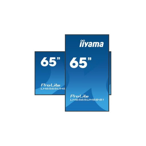 iiyama Prolite IPS 24/7 64,5", 3840x2160,16:9, 800cd/m2, 8ms,1200:1, HDMIx2/DP/USBx2/RS232C/RJ45 LH6565UHSB-B1