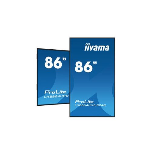 iiyama Prolite IPS 24/7 85,6", 3840x2160,16:9, 500cd/m2, 8ms,1200:1, HDMIx3/USBx2/RS232C/RJ45/IR LH8664UHS-B2AG