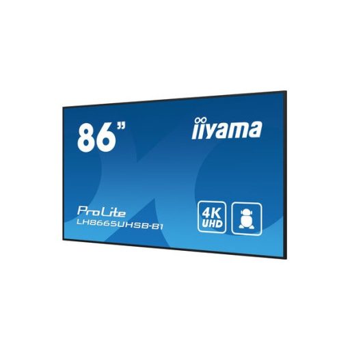 iiyama Prolite IPS 24/7 86", 3840x2160,16:9, 800cd/m2, 8ms,1200:1, HDMIx2/DP/USBx2/RS232C/RJ45 LH8665UHSB-B1