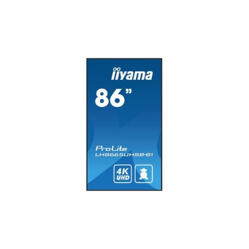 iiyama Prolite IPS 24/7 86", 3840x2160,16:9, 800cd/m2, 8ms,1200:1, HDMIx2/DP/USBx2/RS232C/RJ45 LH8665UHSB-B1