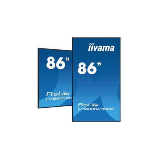 iiyama Prolite IPS 24/7 86", 3840x2160,16:9, 800cd/m2, 8ms,1200:1, HDMIx2/DP/USBx2/RS232C/RJ45 LH8665UHSB-B1