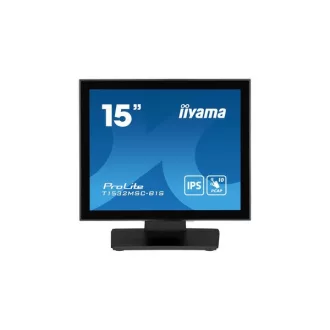   iiyama touch monitor, 15", 1024 x 768, 4:3, 350cd, 8ms, 800:1, VGA/HDMI/DP, T1532MSC-B1S