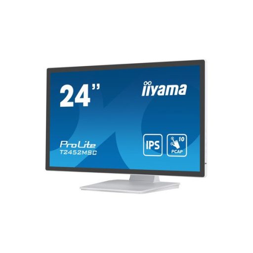 iiyama touch IPS monitor, 23,8", 1920 x 1080, 16:9, 400cd, 14ms, 1000:1, HDMI/DP/USBx2, T2452MSC-W1