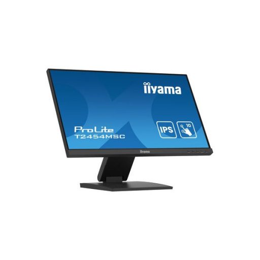 iiyama touch IPS monitor, 23,8", 1920 x 1080, 16:9, 300cd, 4ms, 1000:1, HDMI/DP/USBx2, T2454MSC-B2AG