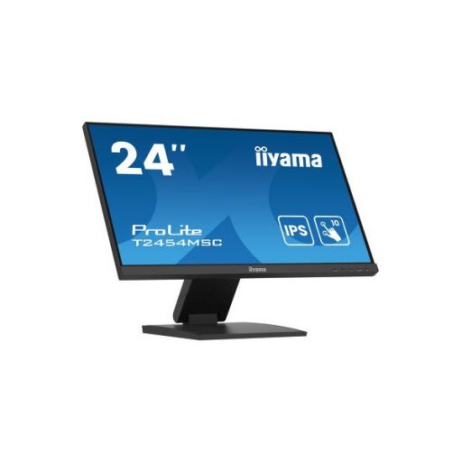iiyama touch IPS monitor, 23,8", 1920 x 1080, 16:9, 300cd, 4ms, 1000:1, HDMI/DP/USBx2, T2454MSC-B2AG