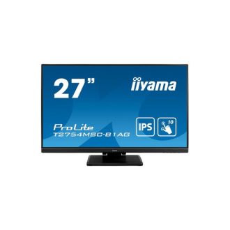   iiyama touch IPS monitor, 27", 1920 x 1080, 16:9, 300cd, 4ms, 1000:1, VGA/HDMI/USB, T2754MSC-B1AG
