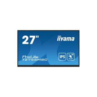   iiyama touch IPS monitor, 27", 1920 x 1080, 16:9, 400cd, 5ms, 1000:1, HDMI/DP/USBx2, T2755MSC-B1