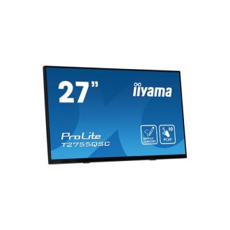   iiyama touch IPS monitor, 27", 2560 x 1440, 16:9, 400cd, 5ms, 1000:1, HDMI/DP/USBx2, T2755QSC-B1