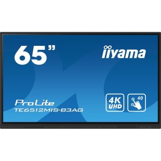  iiyama touch IPS monitor, 65", 3840 x 2160, 16:9, 400cd, 8ms, 1200:1, VGA/HDMIx4/USB-C/USBx5/RJ45x3/RS-232C/IR