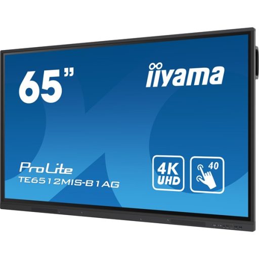 iiyama touch IPS monitor, 65", 3840 x 2160, 16:9, 400cd, 8ms, 1200:1, VGA/HDMIx4/USB-C/USBx5/RJ45x3/RS-232C/IR
