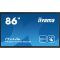 iiyama 24/7 interaktív kijelző, 85,6" 3840 x 2160, 16:9, 450cd, 6,5ms,4000:1,HDMIx5/DP/USB-Cx3/USBx6/RS-232c/RJ45x2/IR