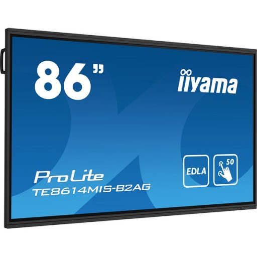 iiyama 24/7 interaktív kijelző, 85,6" 3840 x 2160, 16:9, 450cd, 6,5ms,4000:1,HDMIx5/DP/USB-Cx3/USBx6/RS-232c/RJ45x2/IR