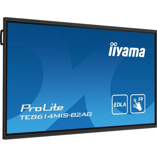 iiyama 24/7 interaktív kijelző, 85,6" 3840 x 2160, 16:9, 450cd, 6,5ms,4000:1,HDMIx5/DP/USB-Cx3/USBx6/RS-232c/RJ45x2/IR