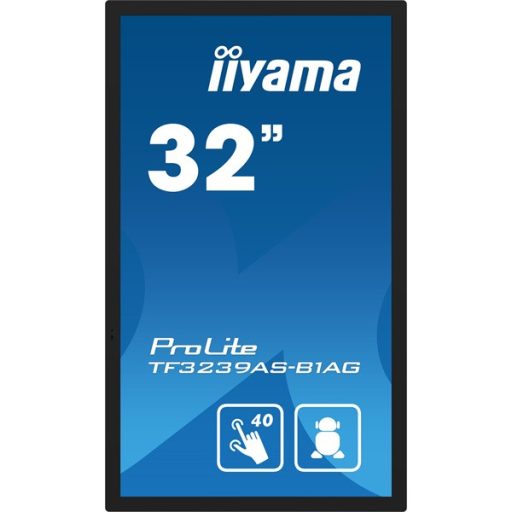 iiyama 24/7 interaktív kijelző, 31,5" 1920 x 1080, 16:9, 500cd, 8ms,1200:1, HDMIx2/DP/USBx2/RS-232C/RJ45