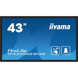   iiyama 24/7 interaktív kijelző, 42,5" 3840 x 2160 , 16:9, 500cd, 8ms,1200:1, HDMIx2/DP/USBx2/RS-232C/RJ45