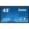 iiyama 24/7 interaktív kijelző, 42,5" 3840 x 2160 , 16:9, 500cd, 8ms,1200:1, HDMIx2/DP/USBx2/RS-232C/RJ45