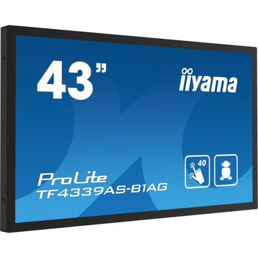 iiyama 24/7 interaktív kijelző, 42,5" 3840 x 2160 , 16:9, 500cd, 8ms,1200:1, HDMIx2/DP/USBx2/RS-232C/RJ45
