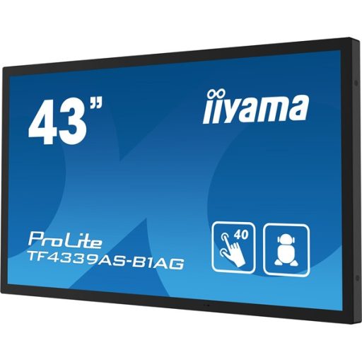 iiyama 24/7 interaktív kijelző, 42,5" 3840 x 2160 , 16:9, 500cd, 8ms,1200:1, HDMIx2/DP/USBx2/RS-232C/RJ45