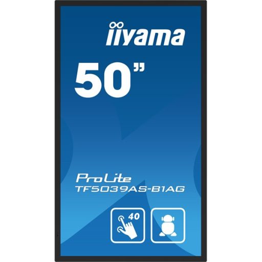 iiyama 24/7 interaktív kijelző, 49,5" 3840 x 2160 , 16:9, 500cd, 9,5ms,5000:1, HDMIx2/DP/USBx2/RS-232C/RJ45