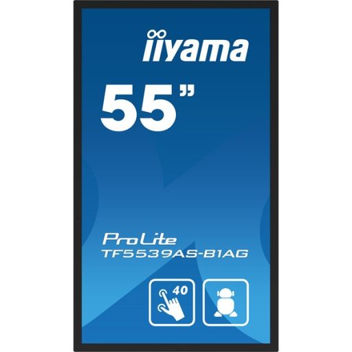 iiyama 24/7 interaktív kijelző, 54,6" 3840 x 2160 , 16:9, 500cd, 8ms, 1200:1, HDMIx2/DP/USBx2/RS-232C/RJ45