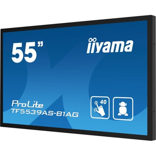 iiyama 24/7 interaktív kijelző, 54,6" 3840 x 2160 , 16:9, 500cd, 8ms, 1200:1, HDMIx2/DP/USBx2/RS-232C/RJ45