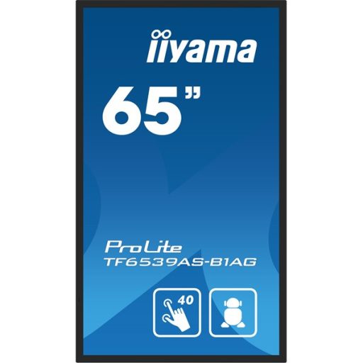iiyama 24/7 interaktív kijelző, 64,5" 3840 x 2160 , 16:9, 500cd, 8ms, 1200:1, HDMIx2/DP/USBx2/RS-232C/RJ45
