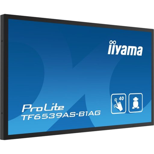 iiyama 24/7 interaktív kijelző, 64,5" 3840 x 2160 , 16:9, 500cd, 8ms, 1200:1, HDMIx2/DP/USBx2/RS-232C/RJ45