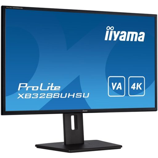 iiyama Prolite monitor, 31,5", 3840 x 2160, 16:9, 300cd, 3ms, 3000:1 HDMIx2/DP/USBx2, XB3288UHSU-B5