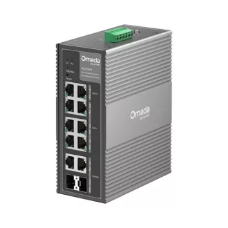   TP-LINK Switch Ipari 6x1000Mbps(POE+) + 2x1000Mbps(POE++) + 2xGigabit kombó SFP Fémházas, IES210GPP
