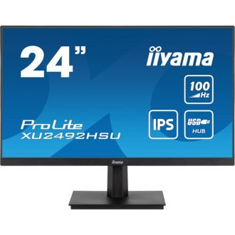   iiyama Prolite monitor, 23,8", 1920 x 1080, 16:9, 250cd, 0,4ms, 1300:1 HDMI/DP/USBx4, XU2492HSU-B6