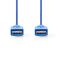 Nedis CCGP61000BU20 USB3.2 USB A dugó - USB-A dugó, 5 Gbps, 2m, (USB3.1, USB3.0, USB2.0)