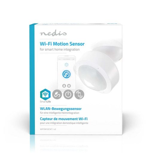 Nedis WIFISM10CWT okos WI-FI mozgásérzékelő, látószög 120°, érzékelési távolság 10m