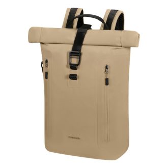   SAMSONITE Notebook hátizsák 151792-1775 Coatify Biz ROLLTOP BACKPACK 15.6" SAND, homok