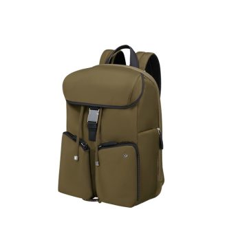   SAMSONITE Hátizsák 154022-1635 Blazing BACKPACK+FLAP 14.1" OLIVE GREEN, Zöld