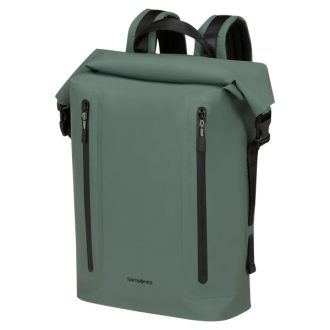   Samsonite Notebook hátizsák 156087-1388 COATIFY BIZ IPX4 ROLLTOP BP 15.6" Green, Zöld