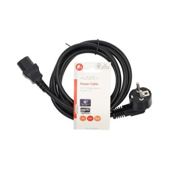   Nedis CEGL10015BK20 táp kábel IEC-320-C13, 3 x 1,5 mm, hossz 3m (IEC320-C13)