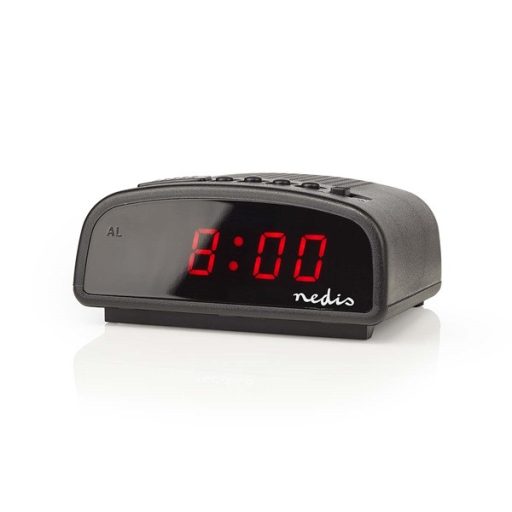 Nedis CLDK008BK digitális asztali óra, ébresztés, szundi funkció